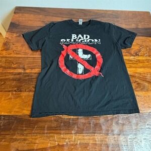 Vintage Bad Religion‎ Punk Rock Band T-Shirt Cross Buster Logo Men's M